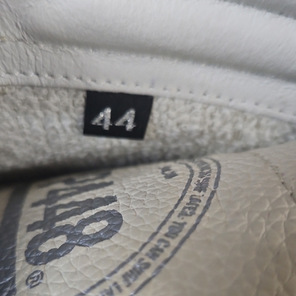 P448 White and Blue Sneakers Classic High-Top Design - Picture 10 of 14